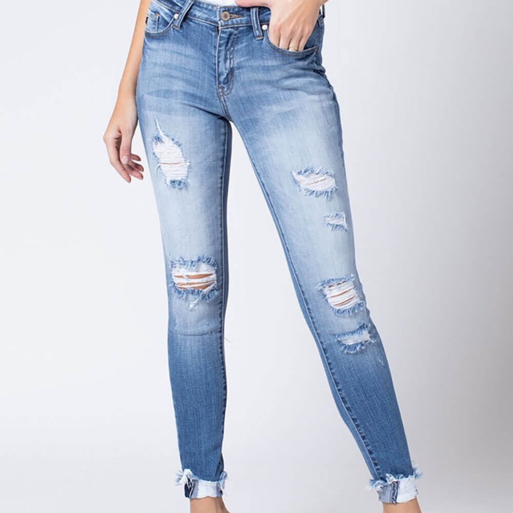 Kancan Distressed Skinny Jeans